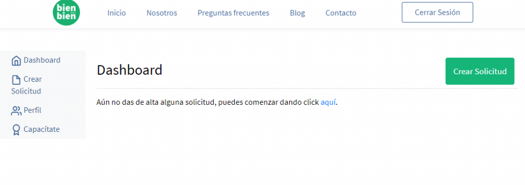 Dashboard Bien para Bien